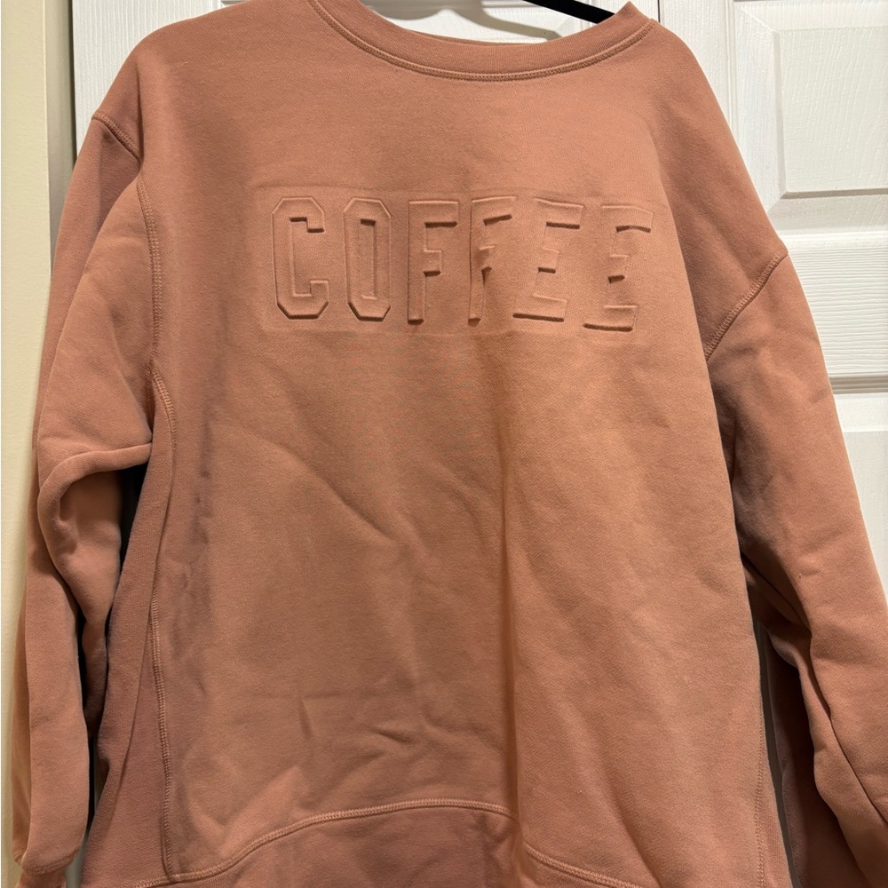 Pink Lily Tan Sweatshirt